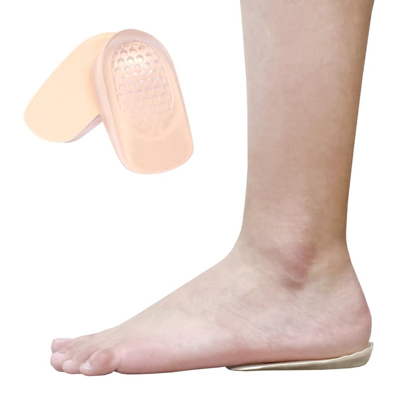 FOOTINSOLE.COM Premium Heel Cushions for Heel Pain Relief & Shoe Comfort â€“ Gel Inserts for Men & Women, High Heel Pads & Grips, Adjust for Loose Shoes (Small (0.6" Height), Beige) - Image 5